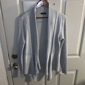 Grey Asymmetrical Swing Cardigan